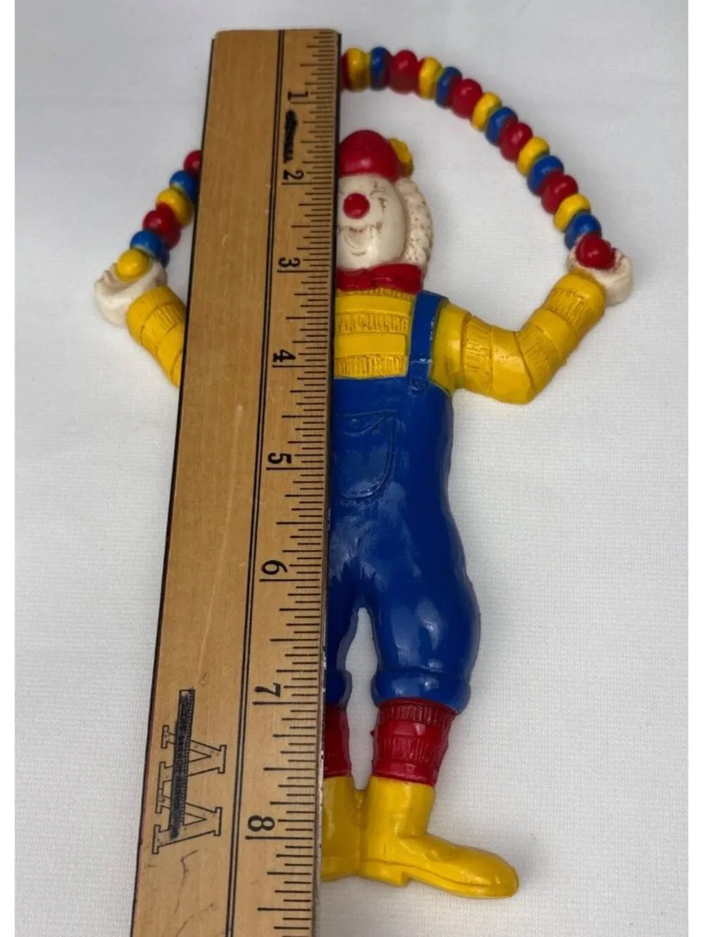 Kitchy Clown Wall Plaques Set Circus Burwood Yellow & Blue Plastic 8.5